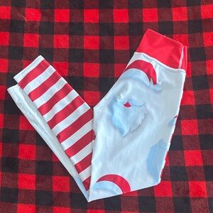 Festive Red and White Leggings
